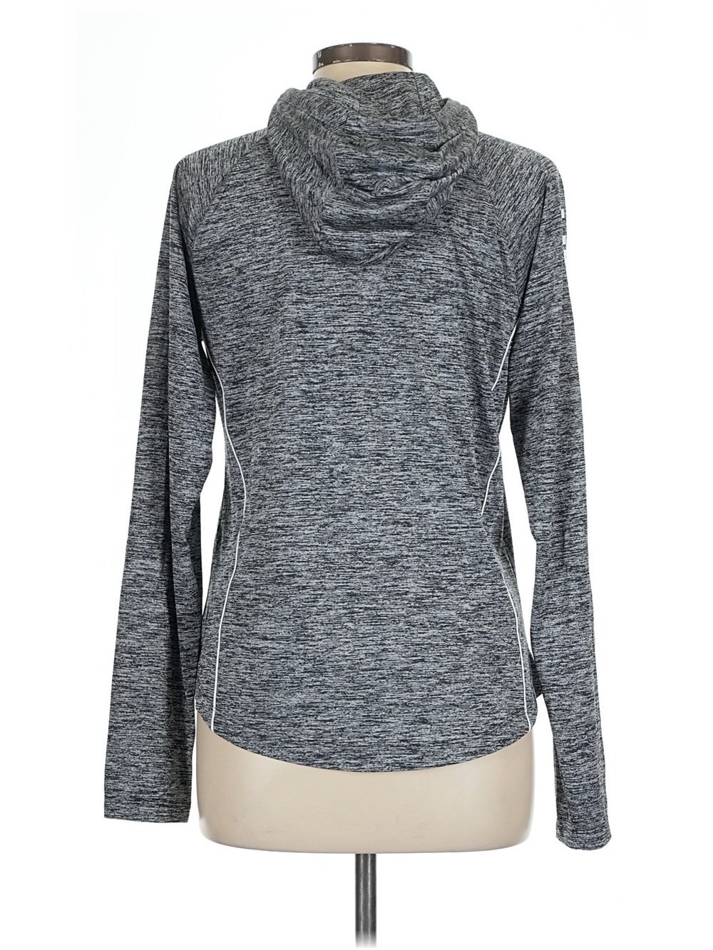 Under Armour Women’s lightweight Black/Gray Heather Pullover Hoodie shirt - Picture 2 of 12